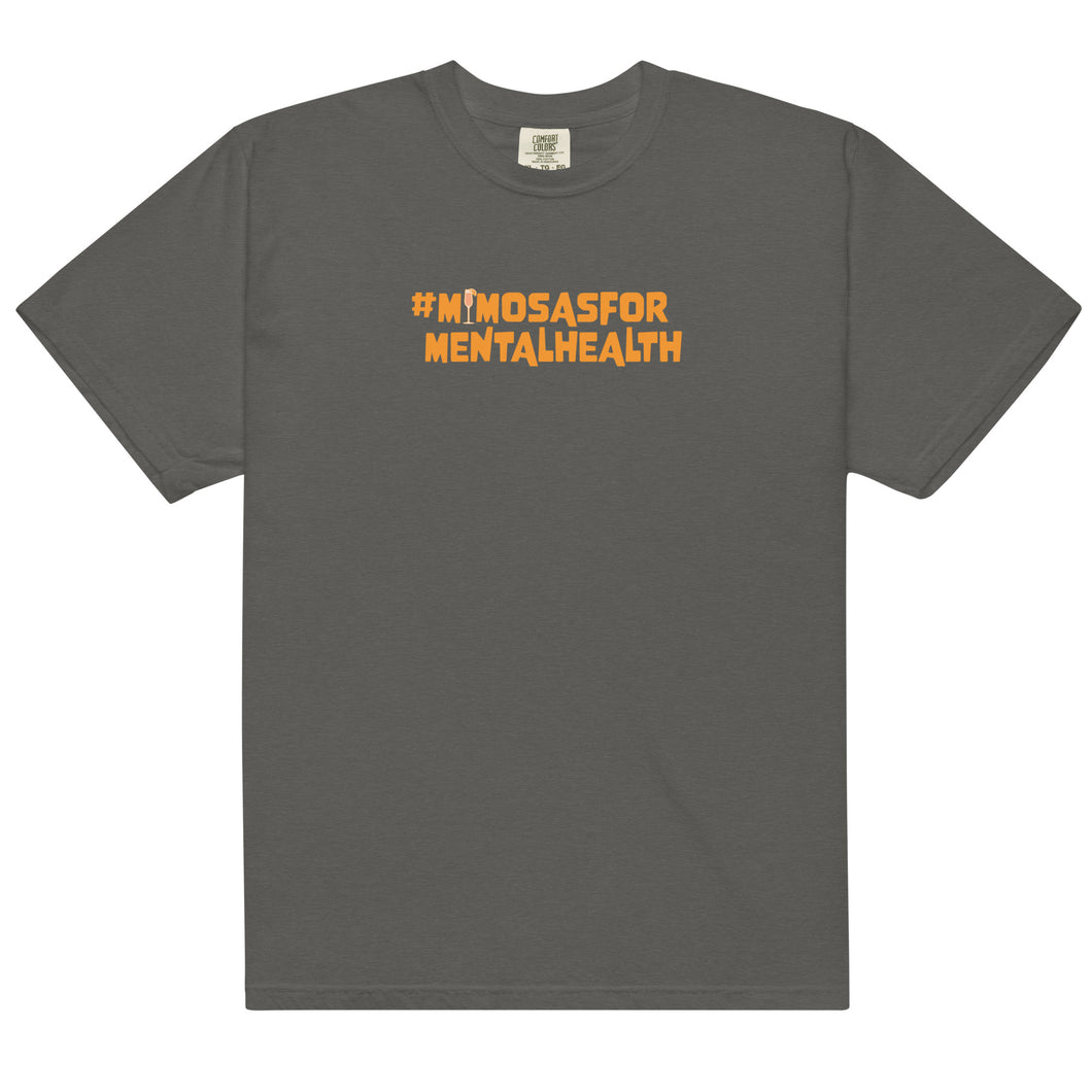 Mimosas for Mental Health Unisex garment-dyed heavyweight t-shirt