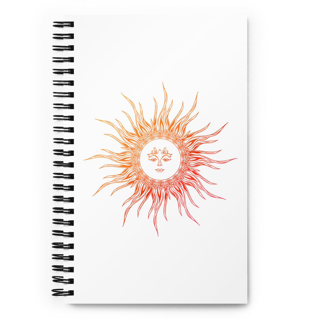 Gradient Sun Spiral Notebook